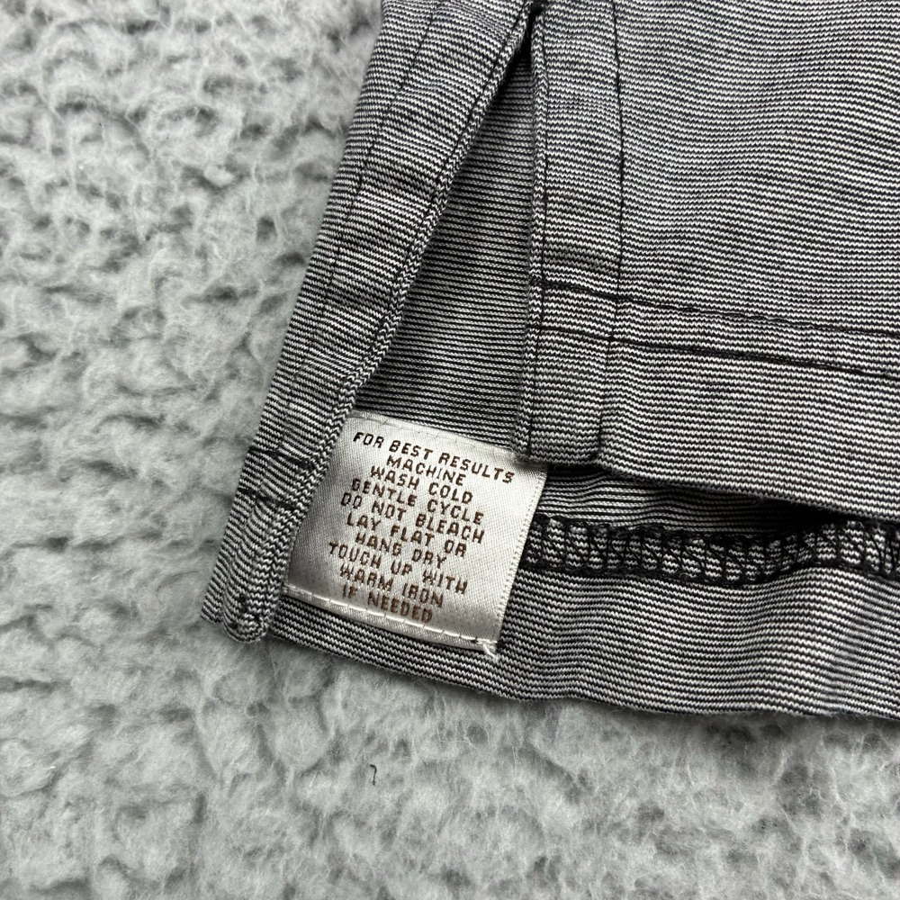 Peter Millar Polo Shirt Men's L Gray Striped Cotton Golf Jasna Polana TPC Logo - Picture 4 of 10